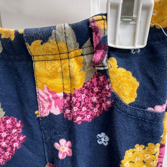 Garanimals 2T Girls Blue and Pink Floral Jeggings Casual Pants - Picture 3 of 5